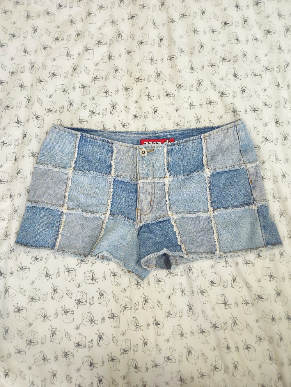 Vintage 90s Zana Di Patchwork Shorts